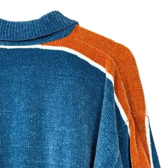 Urban outfitters Juno Velour Half-Zip pullover Sweater small - Picture 10 of 12